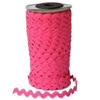 Zigzagband 12mm (25 m), Magenta Roze 11